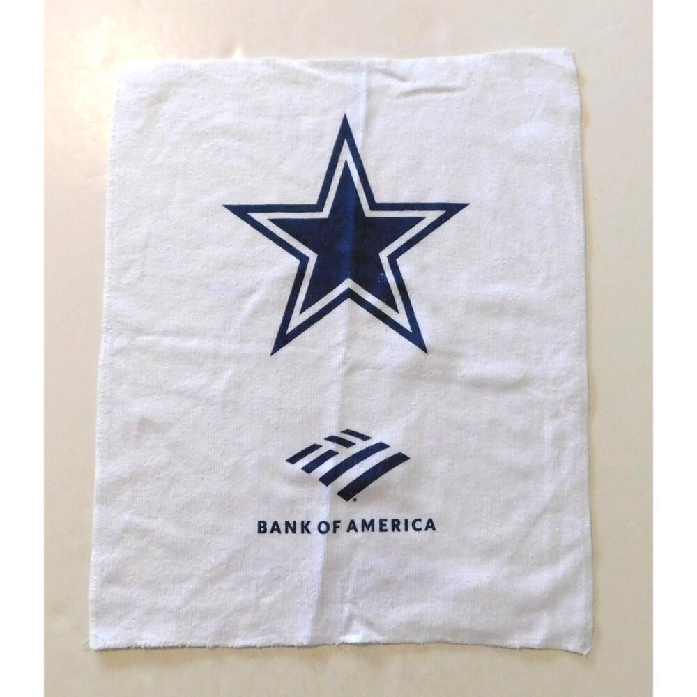 Dallas Cowboys Game Day Rally Towel Bank Of America White Blue 17.5 x 14.5